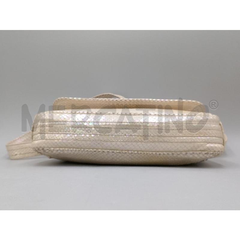 BORSA DONNA VERSACA JEANS COUTURE RETTILE BIANCO PERLATO | Mercatino dell'Usato Moncalieri bengasi 4