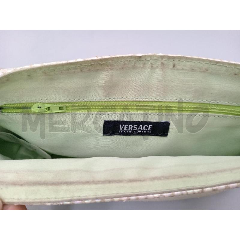 BORSA DONNA VERSACA JEANS COUTURE RETTILE BIANCO PERLATO | Mercatino dell'Usato Moncalieri bengasi 5