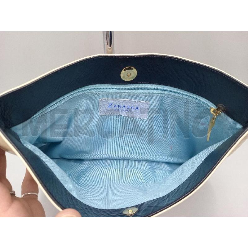 BORSA DONNA ZANASCA BEIGE CHIARO CON CATENELLA DORATA  | Mercatino dell'Usato Moncalieri bengasi 4
