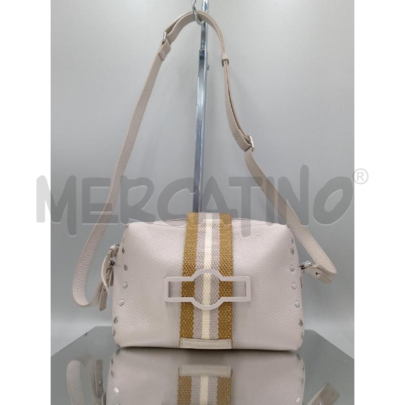 BORSA DONNA ZANELLATO BEIGE TRACOLLA CON BORCHIETTE LATERALI  | Mercatino dell'Usato Moncalieri bengasi 1