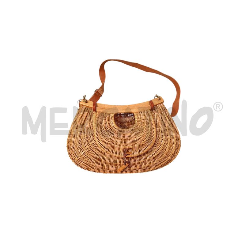 BORSA PER PESCATORE VIMINI C/CHIUSURA PEZZO LEGNO | Mercatino dell'Usato Moncalieri bengasi 1