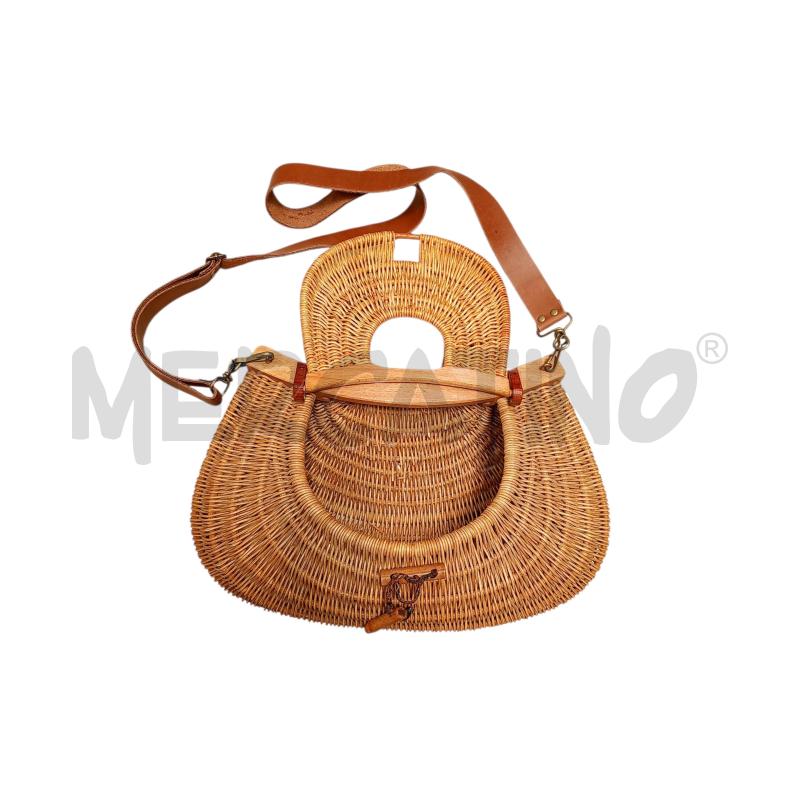 BORSA PER PESCATORE VIMINI C/CHIUSURA PEZZO LEGNO | Mercatino dell'Usato Moncalieri bengasi 2