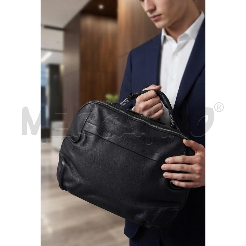 BORSA PIQUADRO NERA PELLE | Mercatino dell'Usato Moncalieri bengasi 1