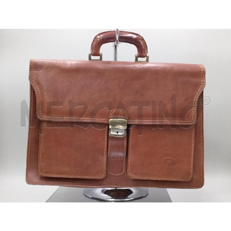 BORSA PORTA PC EFFETTI MARRONE PELLE | Mercatino dell'Usato Moncalieri bengasi 2