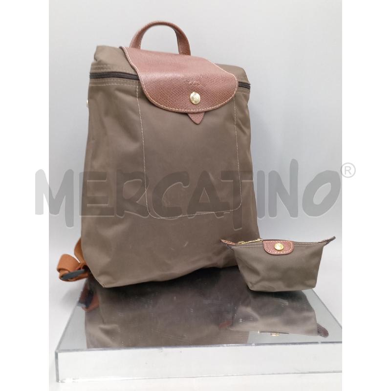 BORSA  DONNA LONGCHAMP ZAINETTO MARONNE CON PICCOLA POCHETT  | Mercatino dell'Usato Moncalieri bengasi 1