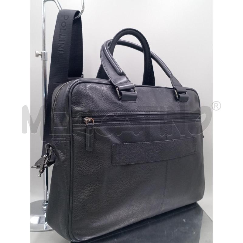 BORSA  LAVORO POLLINI NERA PELLE TRACOLLA   | Mercatino dell'Usato Moncalieri bengasi 2