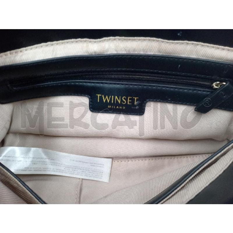BORSETTA DONNA TWIN SET MARRONE IN PIZZO | Mercatino dell'Usato Moncalieri bengasi 5