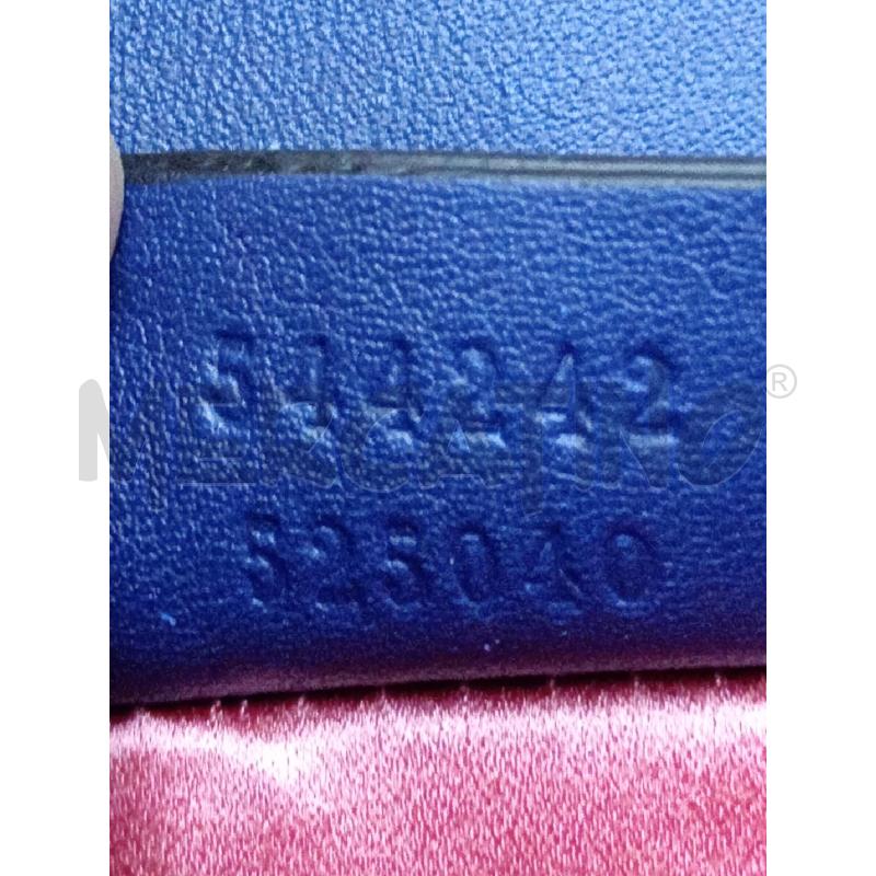 BORSETTA POCHETTE SQUARE G DONNA GUCCI VELLUTO BLU STRASS(MANCANTE 1 PEZZO) | Mercatino dell'Usato Moncalieri bengasi 4