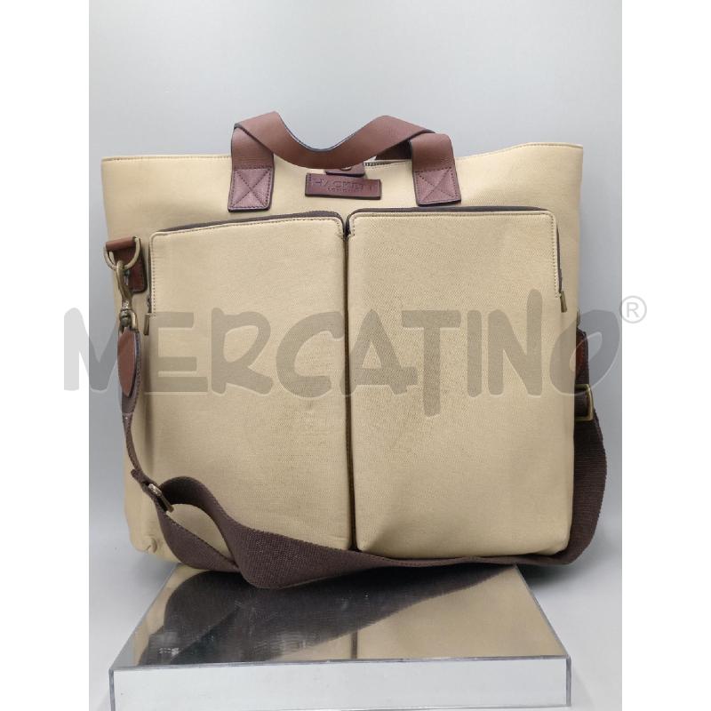 BORSONE HACKET LONDON BEIGE MARRONE | Mercatino dell'Usato Moncalieri bengasi 1