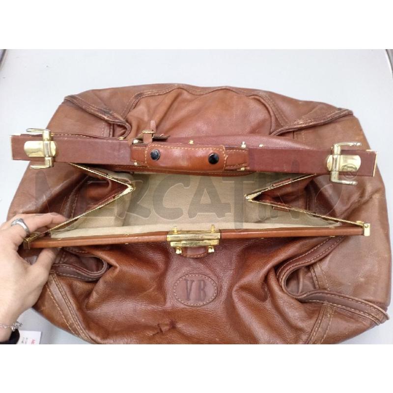 BORSONE VB PELLE MARRONE VINTAGE CHIUSA MEDICO  | Mercatino dell'Usato Moncalieri bengasi 5