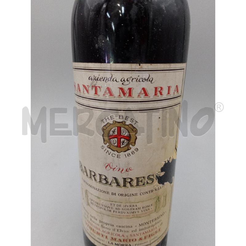 BOTTIGLIA BARBARESCO SANTA MARIA 1968 ETICHETTA FRONTALE ROVINATA | Mercatino dell'Usato Moncalieri bengasi 2