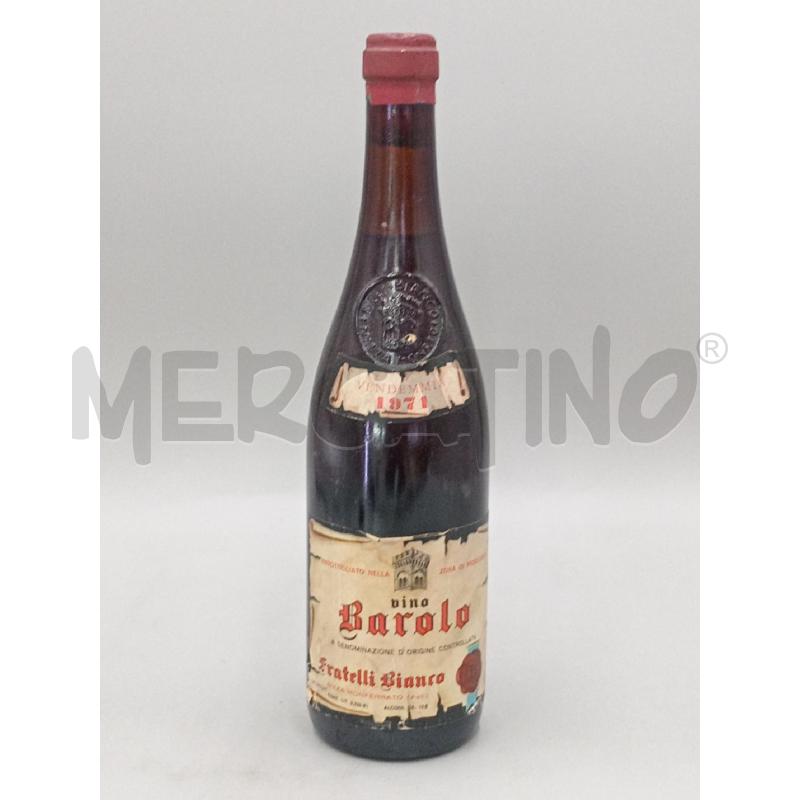 BOTTIGLIA BAROLO 1971 FRATELLI BIANCO  | Mercatino dell'Usato Moncalieri bengasi 1