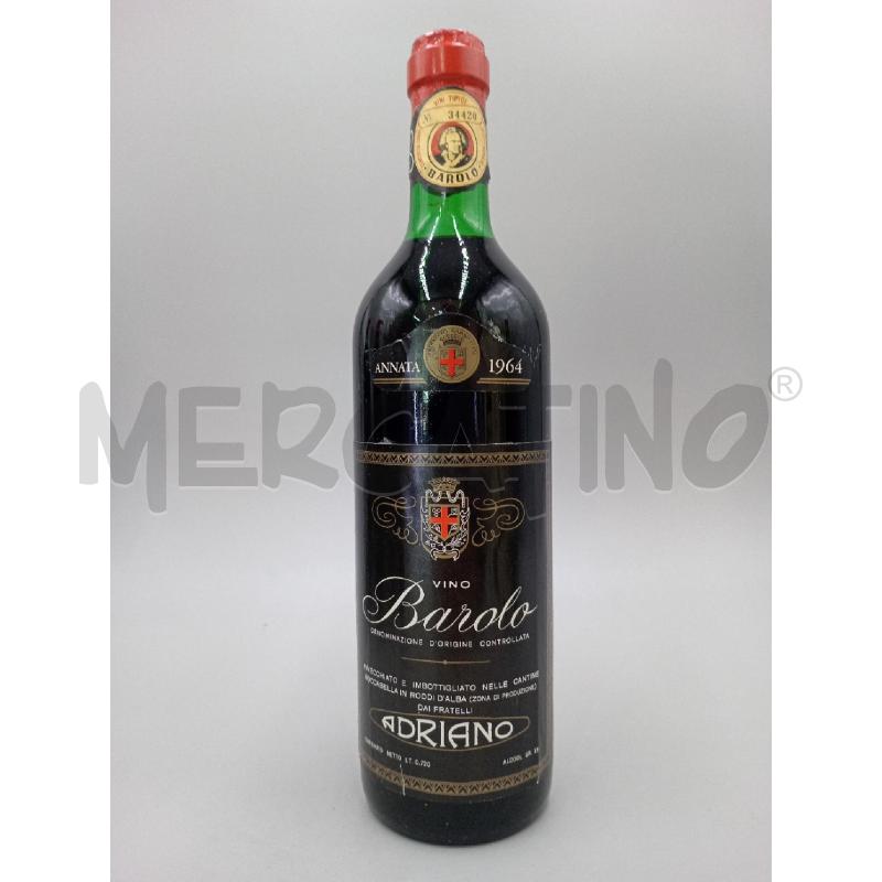 BOTTIGLIA BAROLO ADRIANO 1964 A | Mercatino dell'Usato Moncalieri bengasi 1