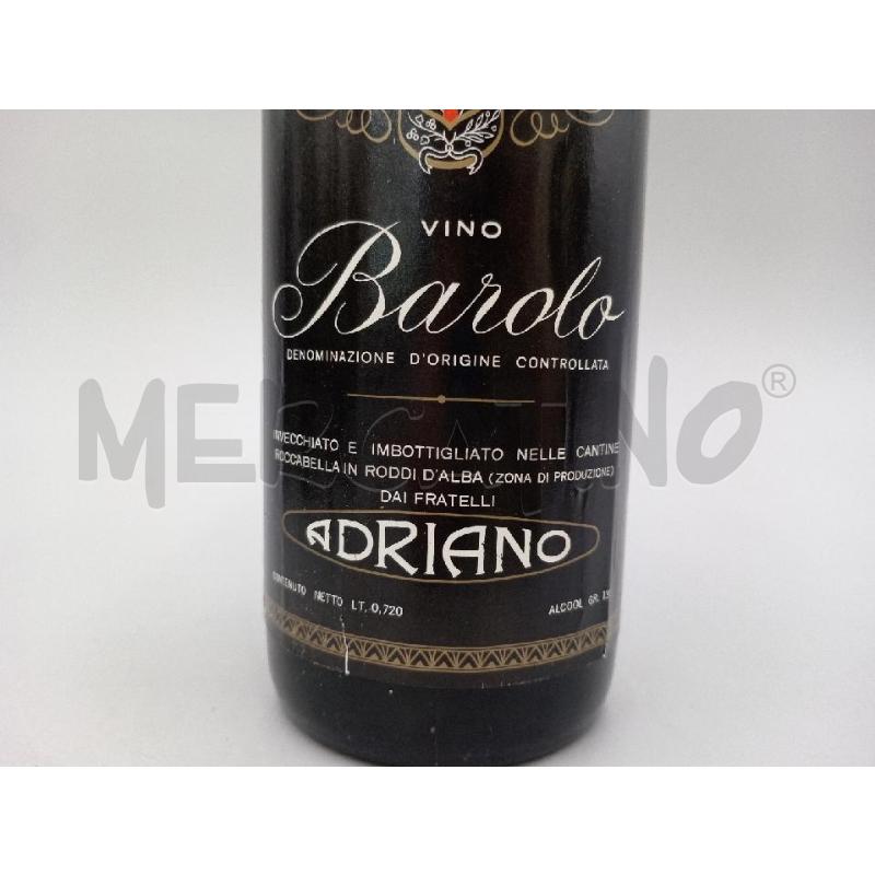 BOTTIGLIA BAROLO ADRIANO 1964 A | Mercatino dell'Usato Moncalieri bengasi 2