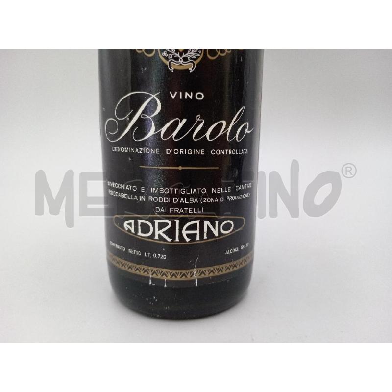 BOTTIGLIA BAROLO ADRIANO 1964 F | Mercatino dell'Usato Moncalieri bengasi 2