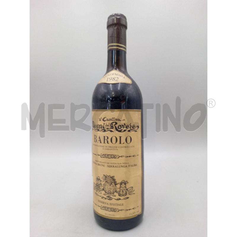 BOTTIGLIA BAROLO CANTINA BRUNI DEL ROVERE 1982  | Mercatino dell'Usato Moncalieri bengasi 1