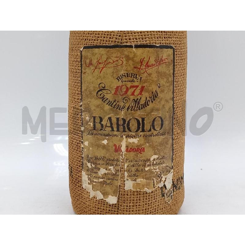 BOTTIGLIA BAROLO CANTINE VILLADORIA RISERVA 1971 | Mercatino dell'Usato Moncalieri bengasi 2