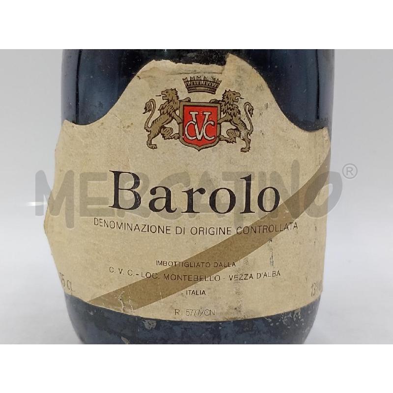 BOTTIGLIA BAROLO MONTEBELLO ITALIA 1979 | Mercatino dell'Usato Moncalieri bengasi 2