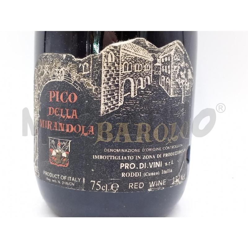 BOTTIGLIA BAROLO PICCO DELLA MIRANDOLA 1976 | Mercatino dell'Usato Moncalieri bengasi 2