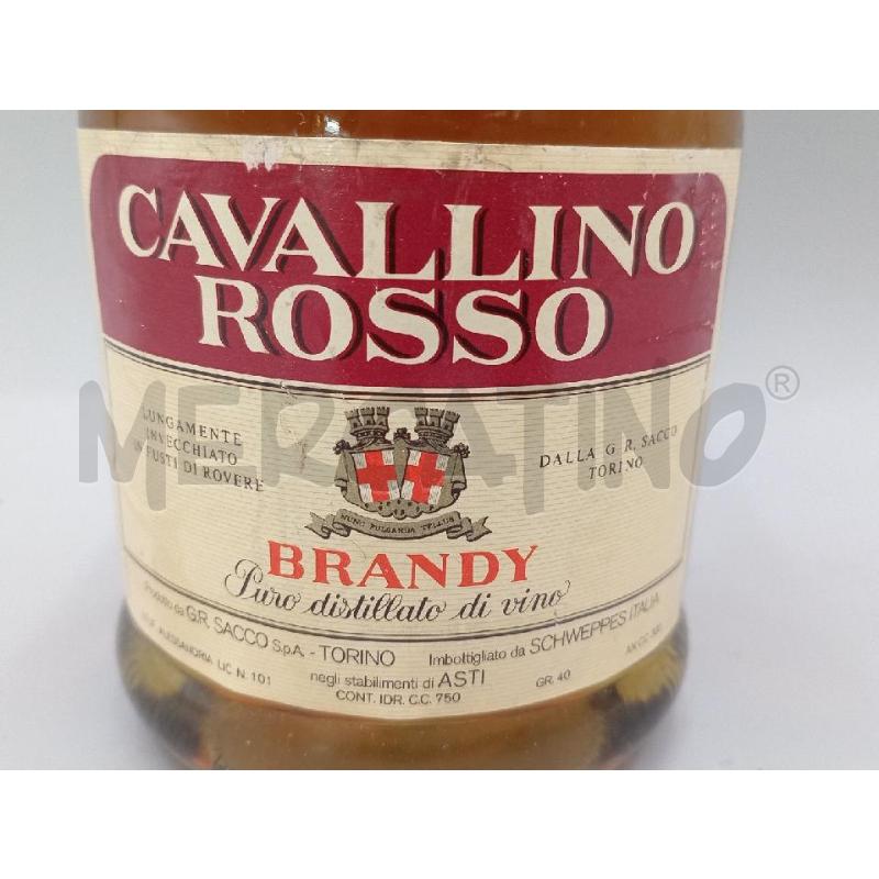 BOTTIGLIA BRANDY CAVALLINO ROSSO  | Mercatino dell'Usato Moncalieri bengasi 4