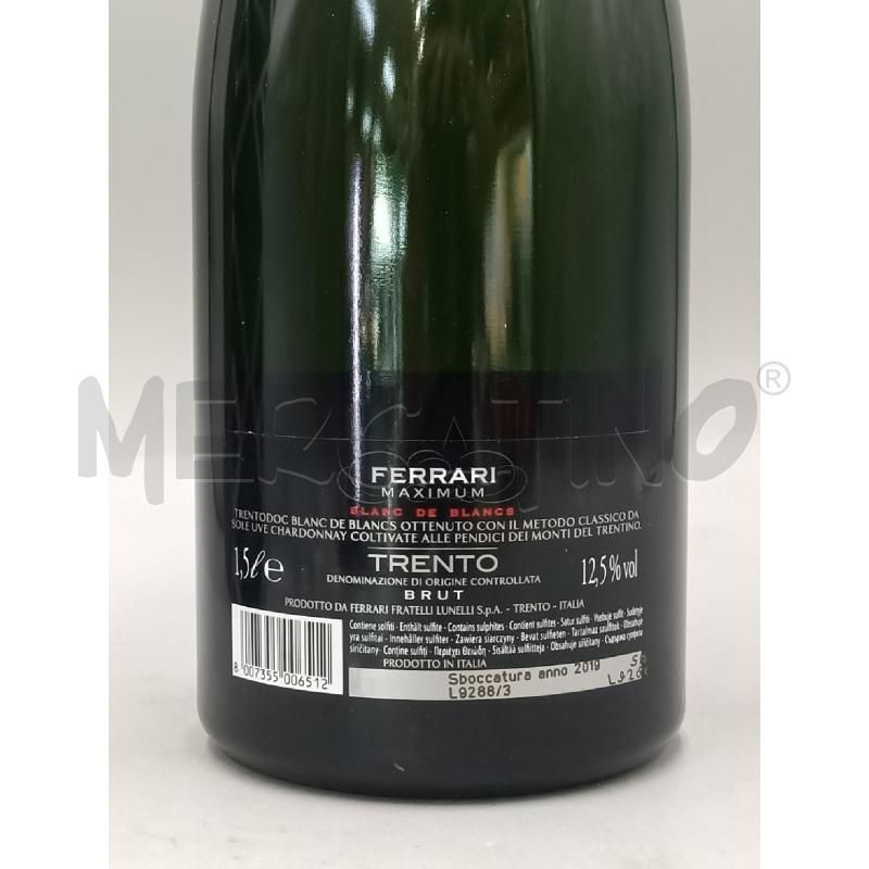 BOTTIGLIA FERRARI BRUT MAXIMUM ASTUCCIATA | Mercatino dell'Usato Moncalieri bengasi 4