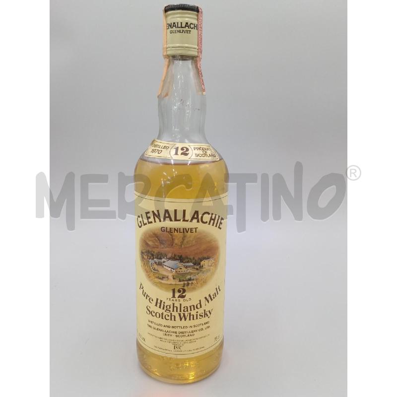 BOTTIGLIA GLENALLACHIE PURE HIGHLAND MALT SCOTCH WHISKY 12 ANNI | Mercatino dell'Usato Moncalieri bengasi 1