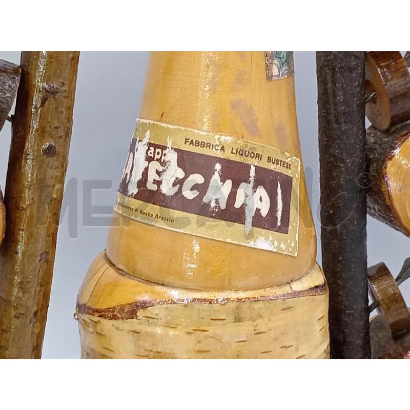 BOTTIGLIA LEGNO CON BICCHIERINI | Mercatino dell'Usato Moncalieri bengasi 2