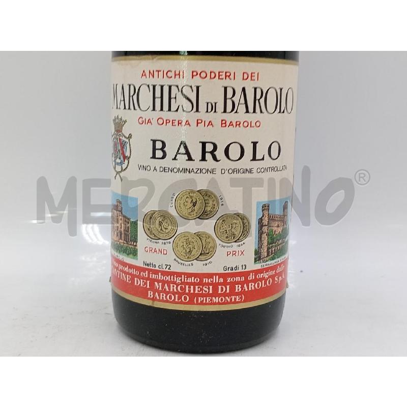 BOTTIGLIA MARCHESI DI BAROLO 1966 C/ETICHETTA SEMI STACCATA  | Mercatino dell'Usato Moncalieri bengasi 2