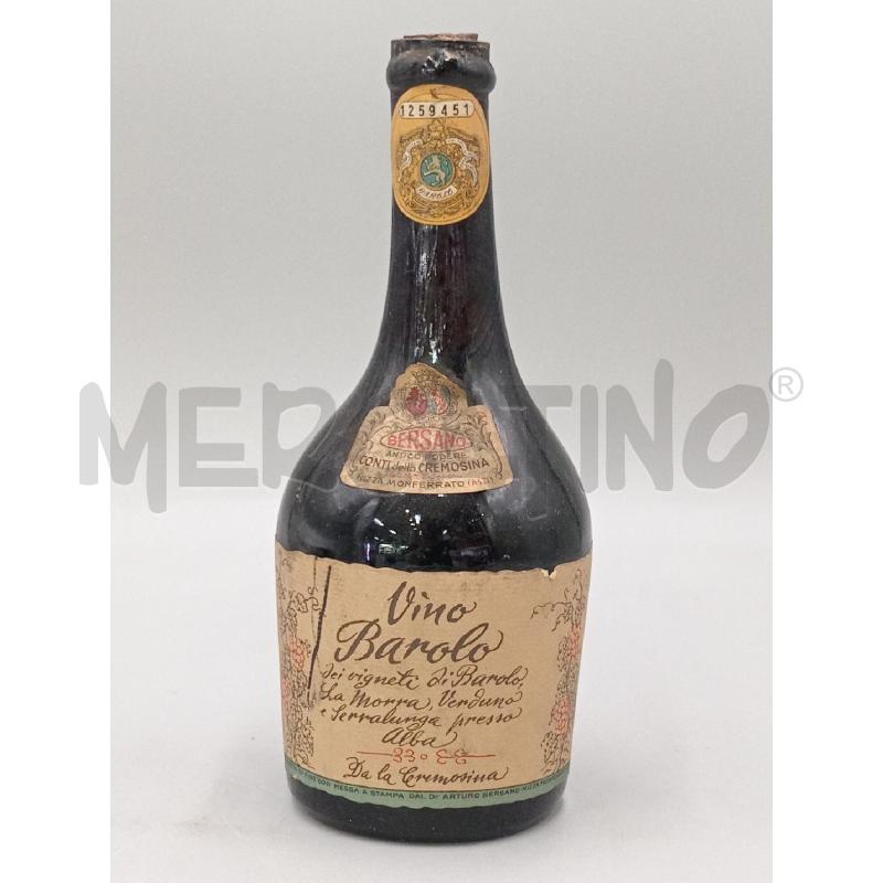 BOTTIGLIA VINO BAROLO BERSANO 1958 | Mercatino dell'Usato Moncalieri bengasi 1