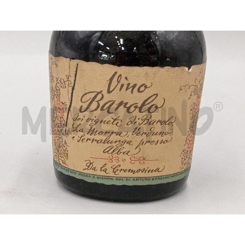 BOTTIGLIA VINO BAROLO BERSANO 1958 | Mercatino dell'Usato Moncalieri bengasi 2