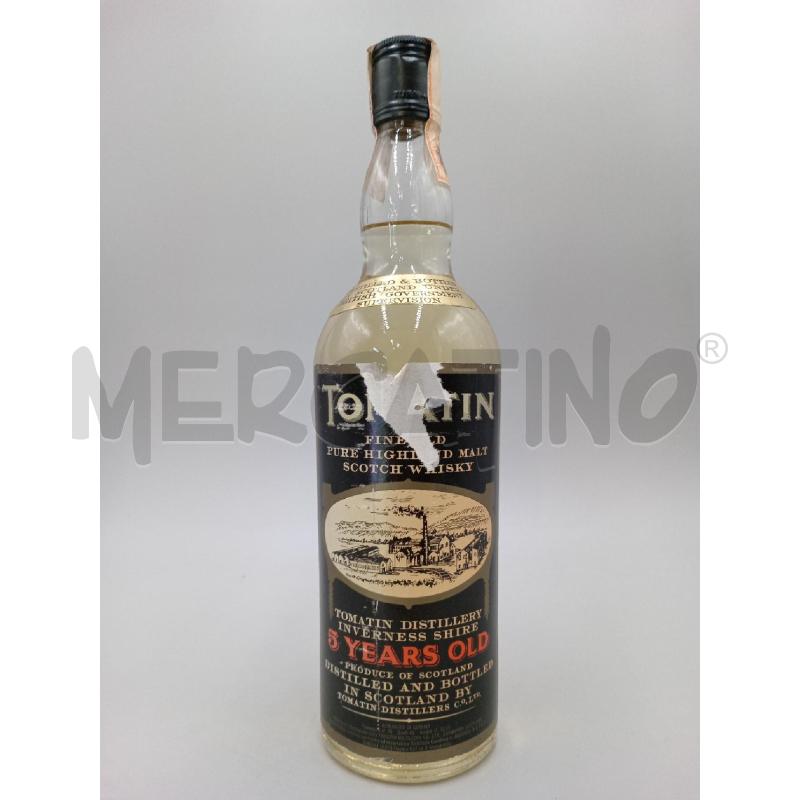 BOTTIGLIA WHISKY TOMATIN 5 YEARS OLD SCOTLAND HIGHLANDS | Mercatino dell'Usato Moncalieri bengasi 1