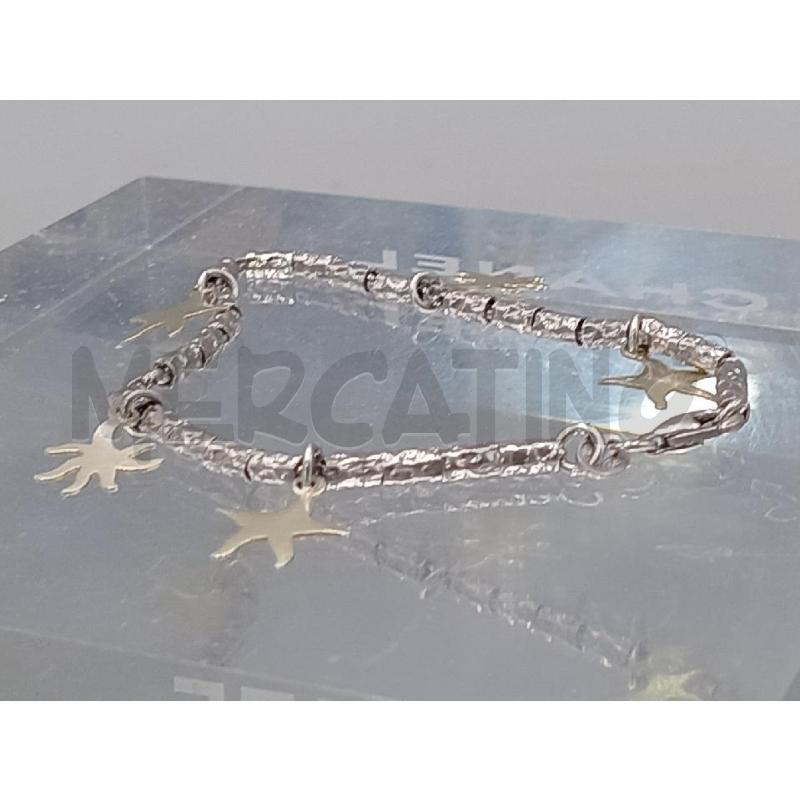 BRACCIALE ARGENTATO CON STELLINE | Mercatino dell'Usato Moncalieri bengasi 1