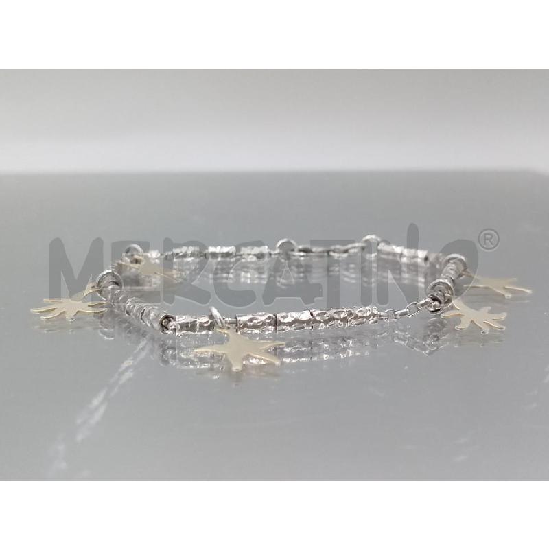 BRACCIALE ARGENTATO CON STELLINE | Mercatino dell'Usato Moncalieri bengasi 5