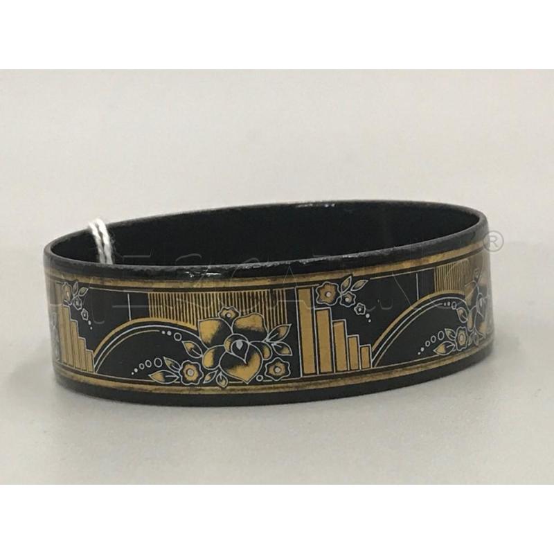 BRACCIALE MICHAELA FREY RIGIDO NERO DORATO | Mercatino dell'Usato Moncalieri bengasi 1