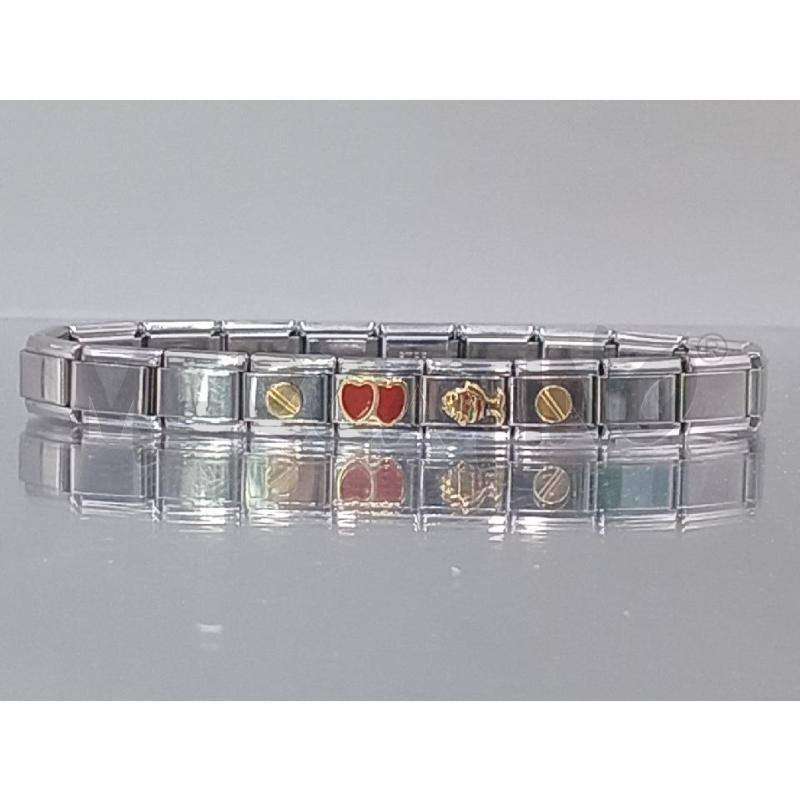 BRACCIALE NOMINATION PIASTRINE DORATE | Mercatino dell'Usato Moncalieri bengasi 1