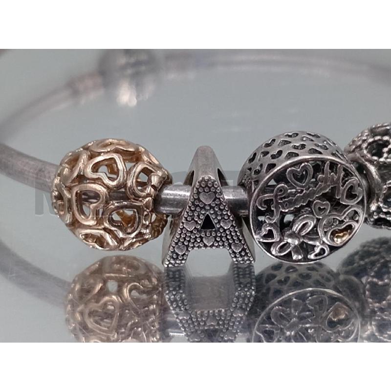 BRACCIALE PANDORA RIGIDO CON CHARMS | Mercatino dell'Usato Moncalieri bengasi 5