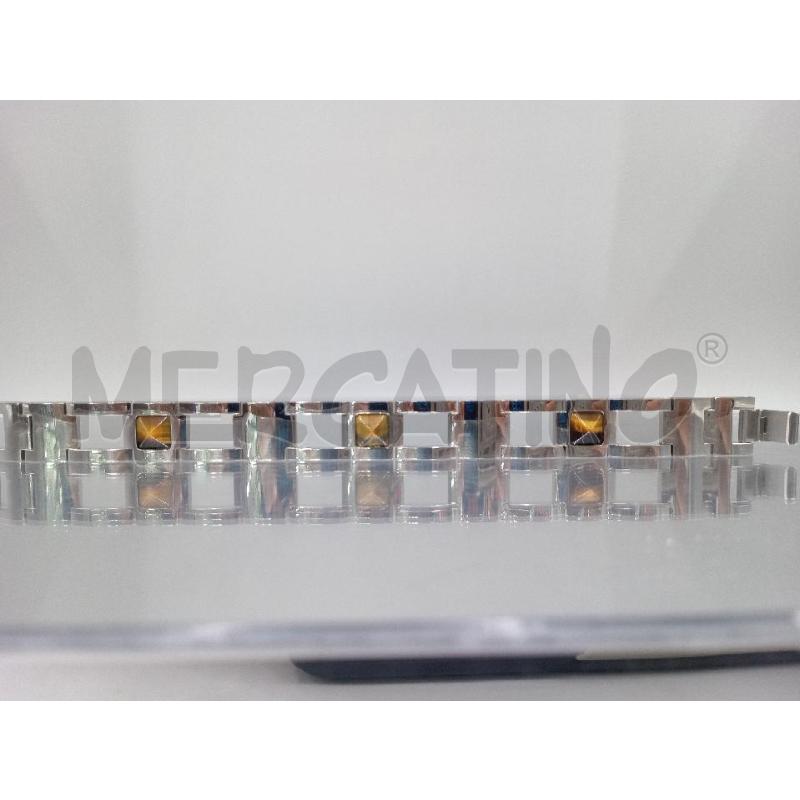 BRACCIALE REBECCA ACCIAIO CON INSERTI MARRONI | Mercatino dell'Usato Moncalieri bengasi 5