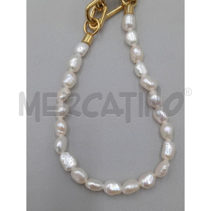 BRACCIALE REBECCA DORATO PERLE | Mercatino dell'Usato Moncalieri bengasi 3