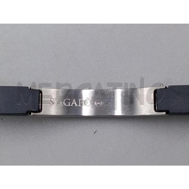 BRACCIALE S'AGAPO' CAUCIU' CON PIASTRINA | Mercatino dell'Usato Moncalieri bengasi 4