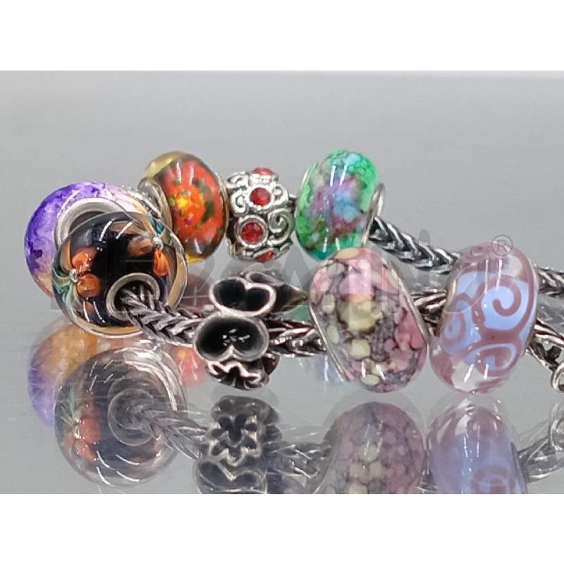 BRACCIALE TROLLBEADS ARGENTATO CON CIONDOLI | Mercatino dell'Usato Moncalieri bengasi 3