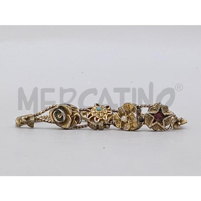 BRACCIALE VINTAGE DORATO CON FIORELLINI | Mercatino dell'Usato Moncalieri bengasi 1
