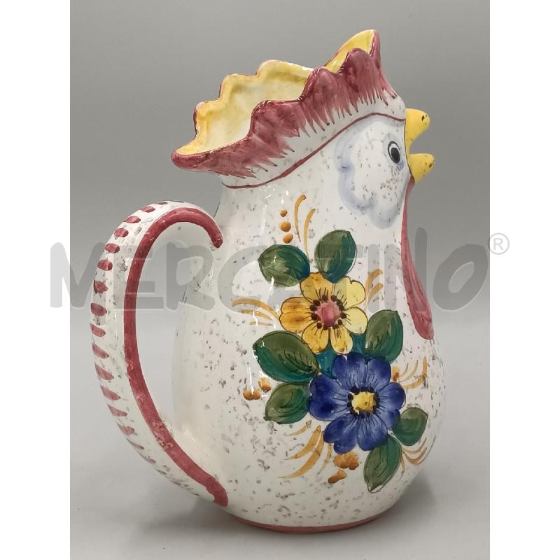 BROCCA CERAMICA SANTUCCI DERUTA DECORO FIORI | Mercatino dell'Usato Moncalieri bengasi 3