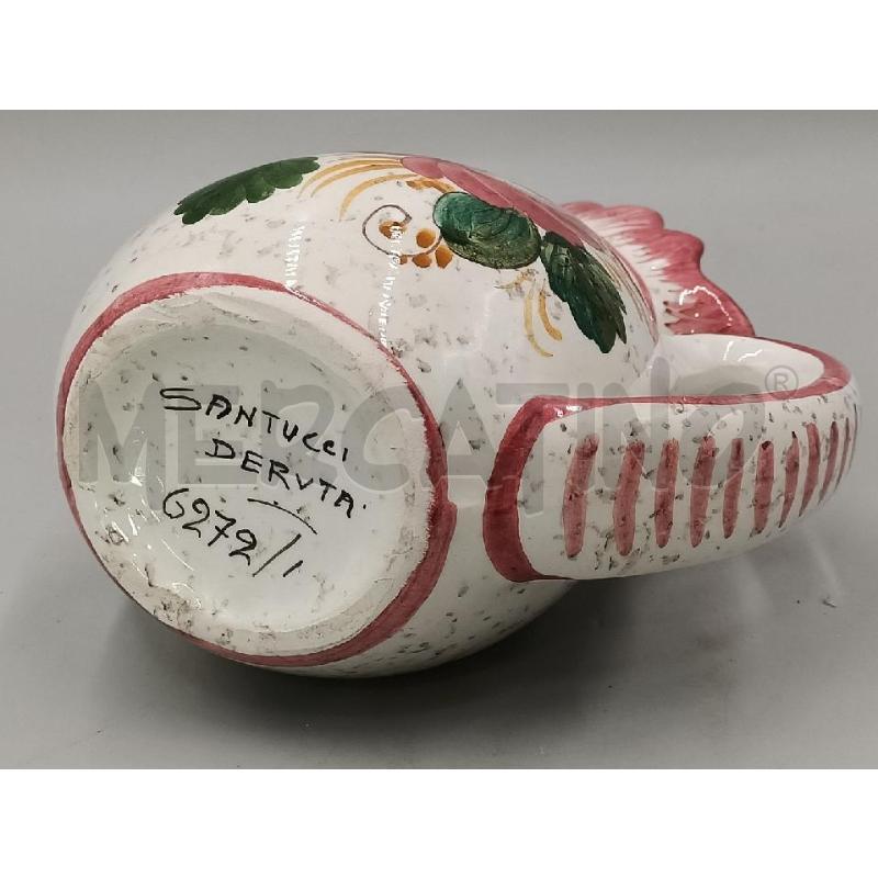BROCCA CERAMICA SANTUCCI DERUTA DECORO FIORI | Mercatino dell'Usato Moncalieri bengasi 5