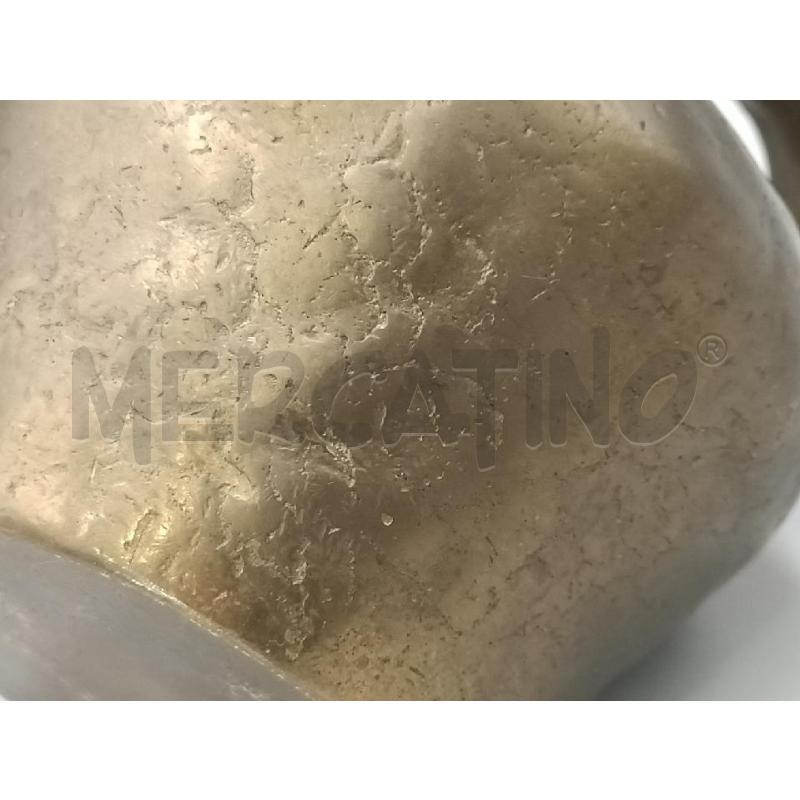 BROCCA METALLO BRONZETTO PESANTE MANICO LATERALE  | Mercatino dell'Usato Moncalieri bengasi 5