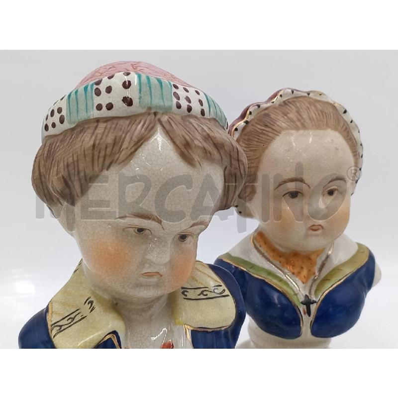 BUSTI COPPIA CERAMICA RAGAZZI TEDESCA? JORDAN H.23 | Mercatino dell'Usato Moncalieri bengasi 2