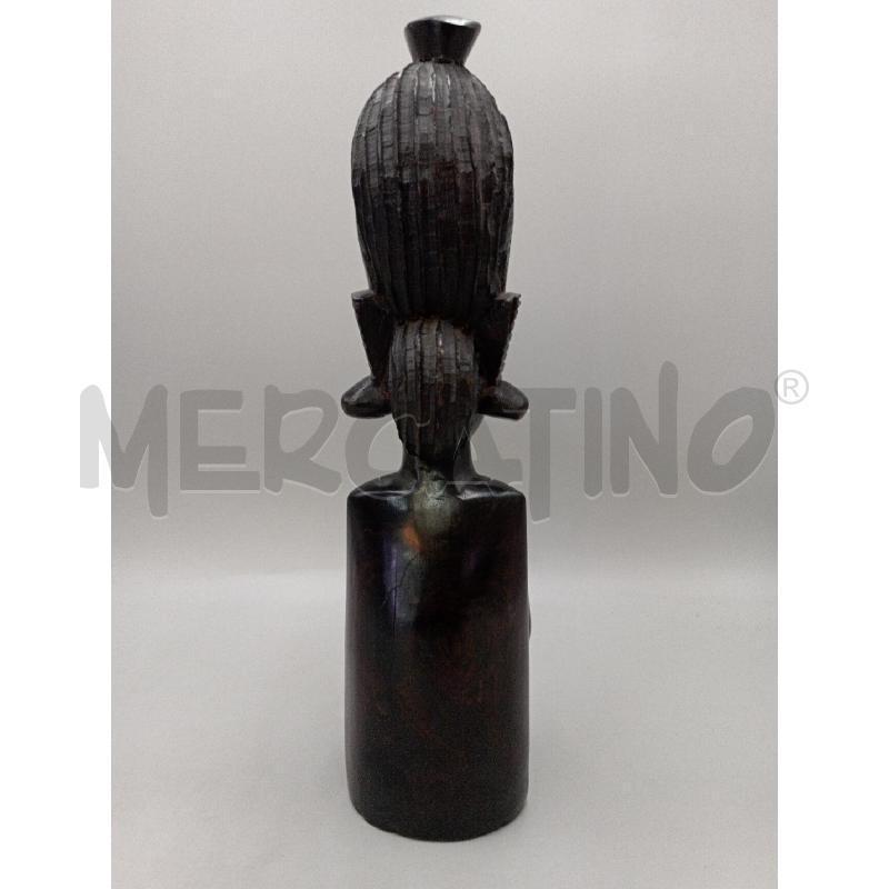 BUSTO TRIBALE DONNA CM 36 LEGNO EBANO | Mercatino dell'Usato Moncalieri bengasi 5