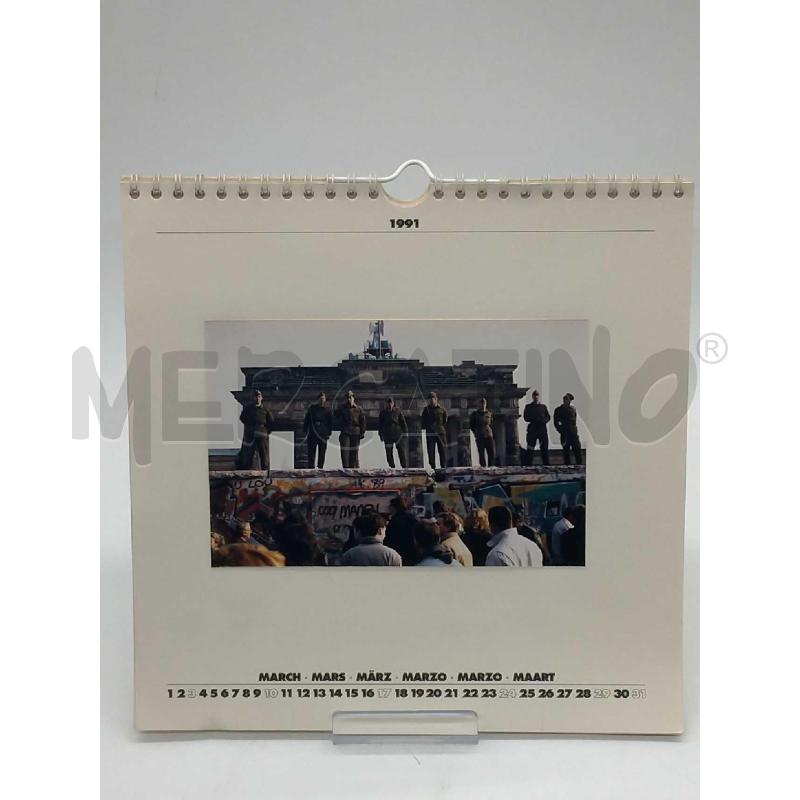 CALENDARIO 1991 FOTO ORIGINALI RICORDO CADUTA DEL MURO DI BERLINO  | Mercatino dell'Usato Moncalieri bengasi 2