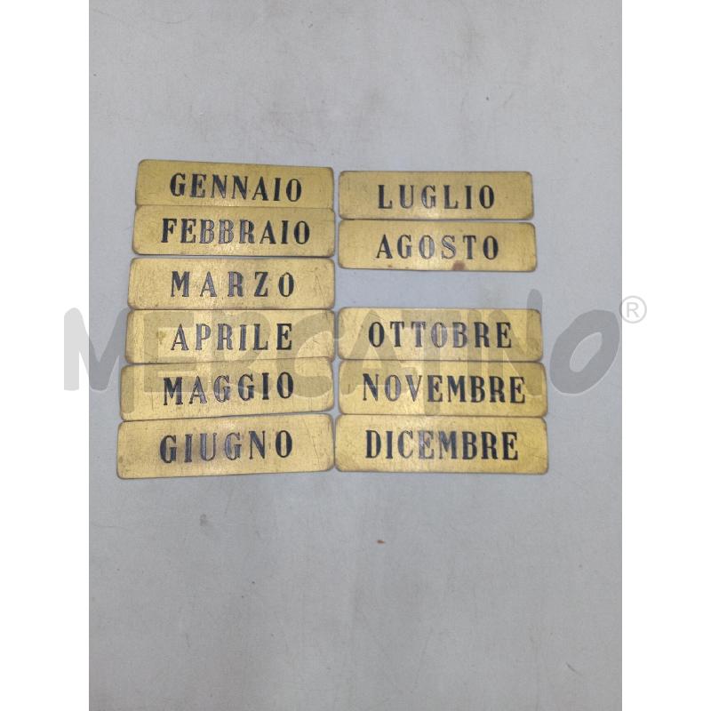 CALENDARIO PERPETUO VINTAGE | Mercatino dell'Usato Moncalieri bengasi 4