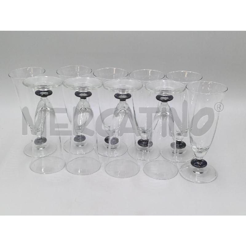 CALICI FLUTES BASE NERA PZ. 10  | Mercatino dell'Usato Moncalieri bengasi 5