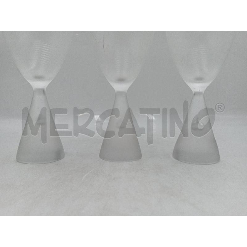 CALICI PZ.3 VETRO SATINATO STILE DESIGN  | Mercatino dell'Usato Moncalieri bengasi 4